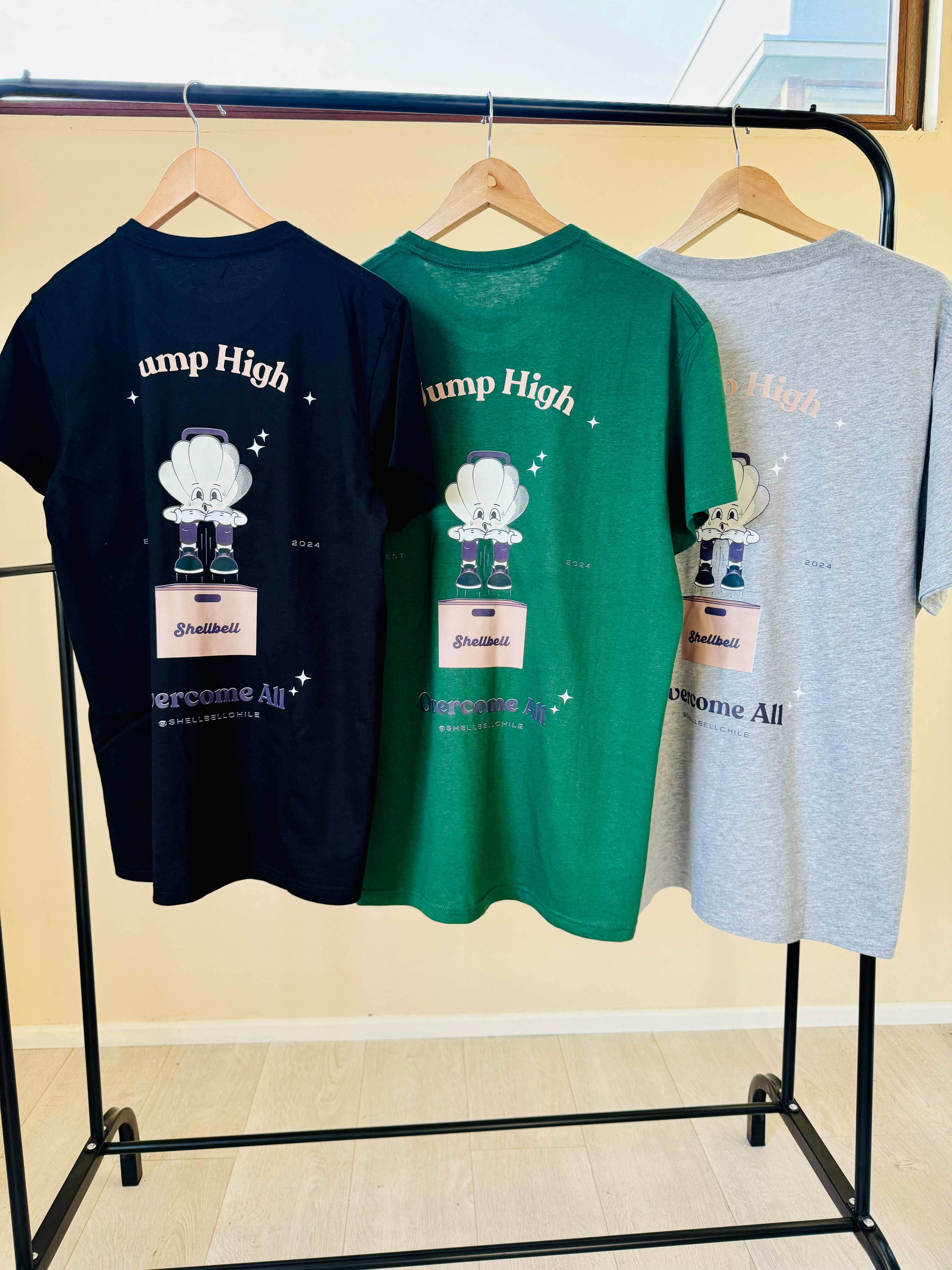 Polera Salto el Cajón – Jump High / Overcome All